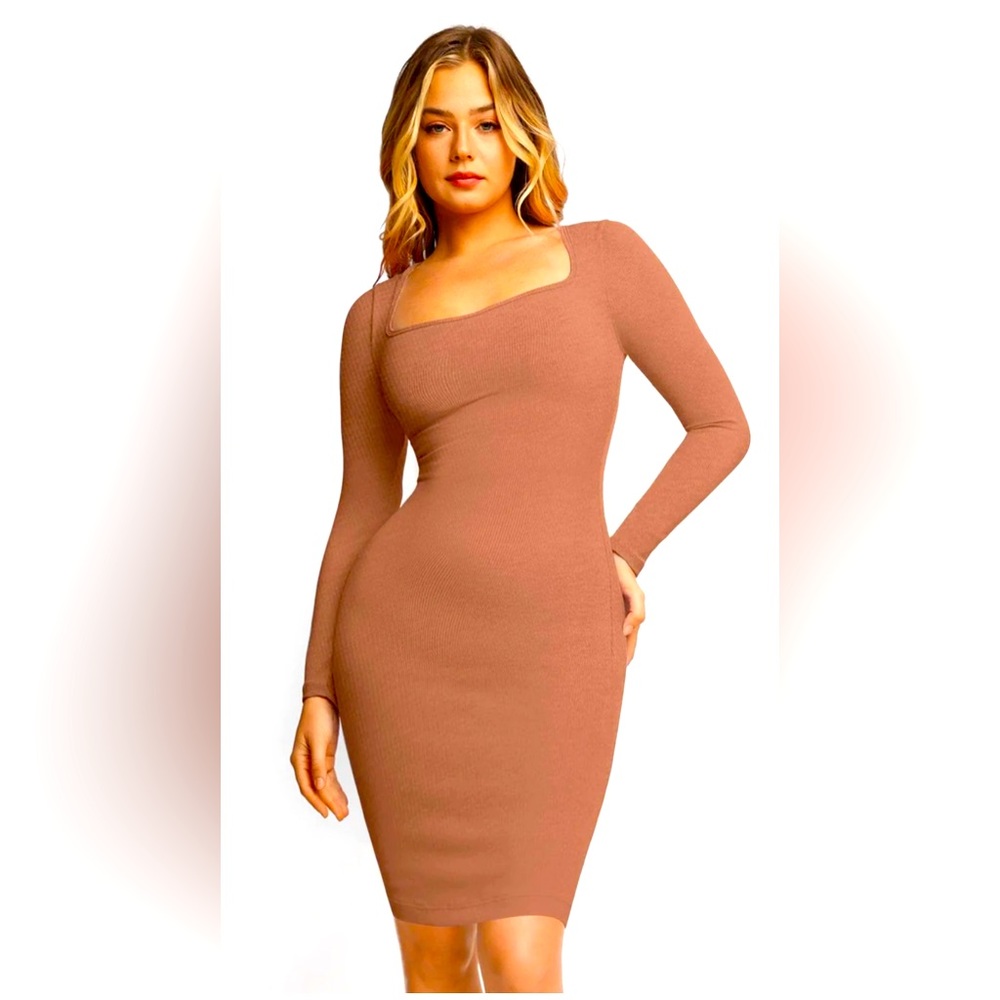 Populish Dress with built in shape wear